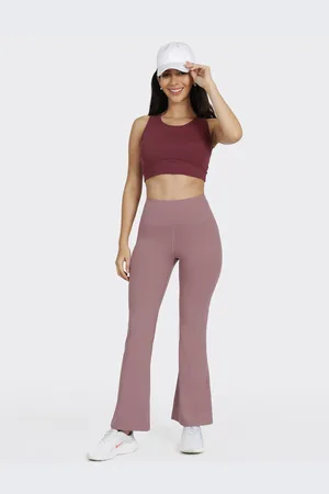 BlissClub Women Comfort Flared High-Rise Bootcut Trousers