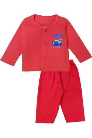 BAESD Unisex Kids Printed Shirt with Pyjamas