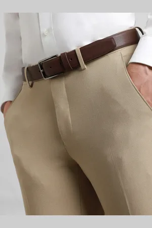 Simon Carter Men Textured Leather Formal Belt