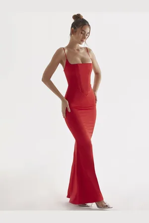 Bebe Shoulder Straps Maxi Dress