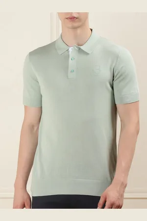 Karl Lagerfeld Men Polo Collar Cotton T-shirt