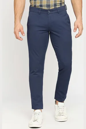 Basics Men Tapered Fit Cotton Trousers