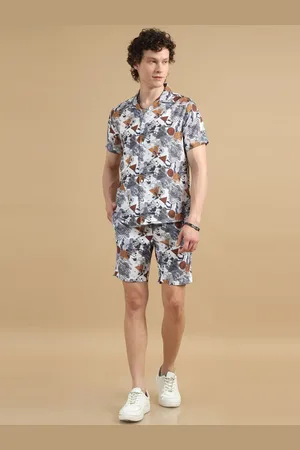 Bushirt Printed Shirt With Shorts Co-Ords Set