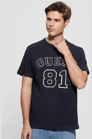 Guess Men Varsity V-Neck T-shirt