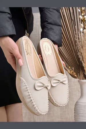 Shoetopia Girls Round Toe Mule Sneakers