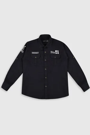 CAVIO Boys Standard Cotton Casual Shirt