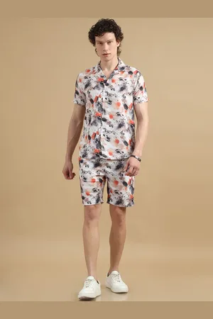 Bushirt Printed Shirt With Shorts Co-Ords Set