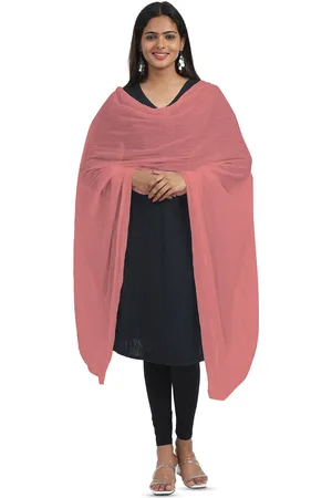 Miraan Cotton Dupatta with PomPom Border