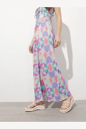 DressBerry Women Rainbow Rave Printed Trouser