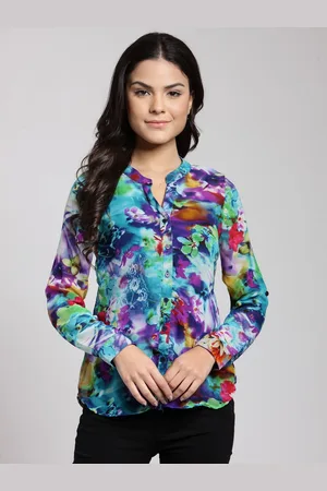 Cation Women Multicoloured Regular Fit Printed Casual Shirt