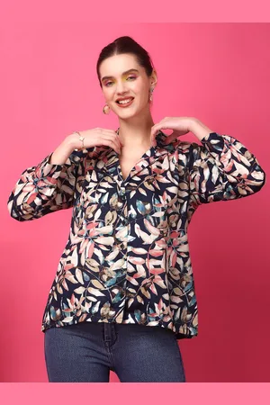 Cation Women Opaque Printed Casual Shirt