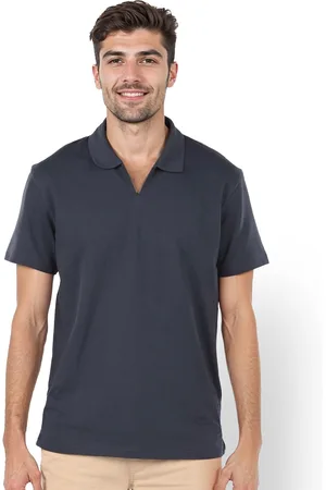 Celio Men Solid Nautical Polo Collar T-shirt