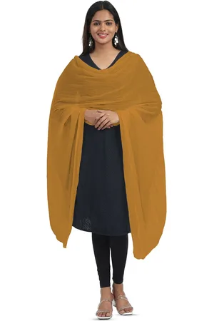Miraan Cotton Dupatta with PomPom Border