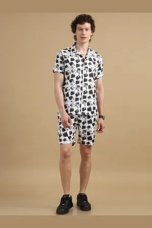 Bushirt Printed Shirt With Shorts Co-Ords Set