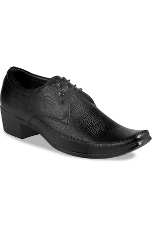 BXXY Men Faux Leather Formal Elevator Derbys