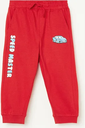 Lifestyle Boys Typography Printed Pure Cotton Joggers