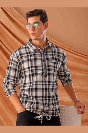 The Indian Garage Co Men Regular Fit Checked Resortwear Shirt