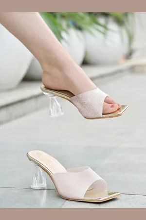 Shoetopia Girls Open Toe Block Heels