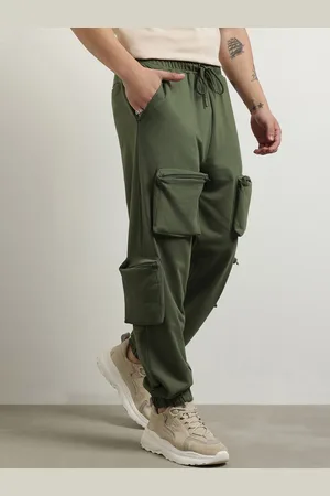 NOBERO Men Solid Oversized Joggers