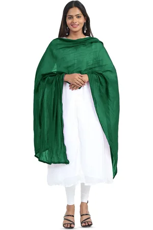 Miraan Cotton Dupatta with PomPom Border
