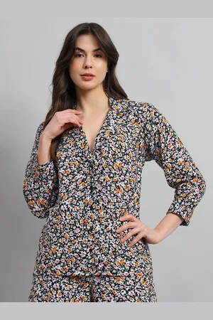 Cation Women Floral Printed Regular Fit Casual Shirt