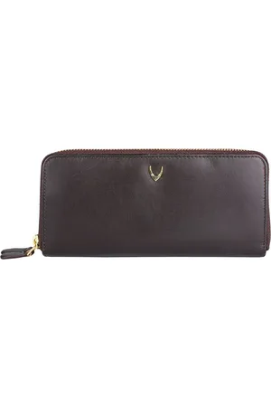 Hidesign Women Brown Solid Leather Zip Around Wallet