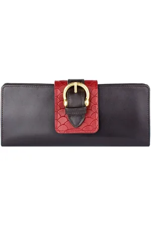 Hidesign Women Brown Solid SHANGHAI Leather Two Fold Wallet