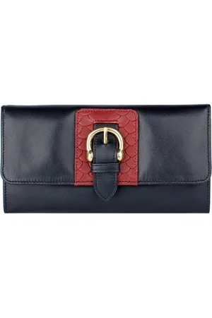 Hidesign Women Black Solid Leather Two Fold Wallet