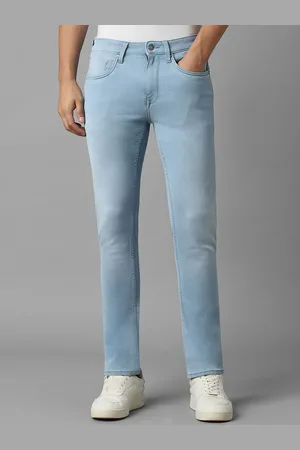 Louis Philippe Men Mid-Rise Super Slim Fit Light Fade Stretchable Jeans