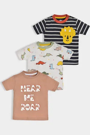 MiArcus Kids Pack Of 3 Printed Cotton T-shirts