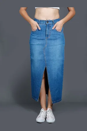 Roadster The Lifestyle Co. Denim Straight Midi Skirt