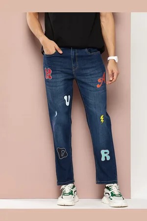 HARVARD Men Relaxed Fit Printed Stretchable Jeans