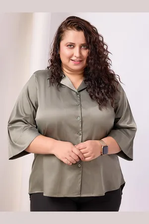 BAESD Women Standard Faded Opaque Casual Shirt
