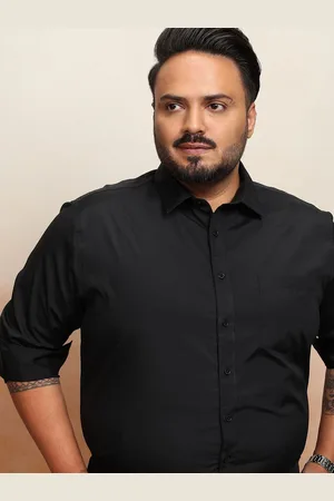 Highlander Men Formal Plus size Regular Fit Full Sleeves Shirt