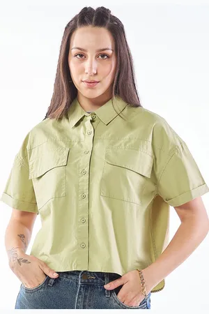 Bewakoof Spread Collar Short Sleeves Oversized Casual Shirt