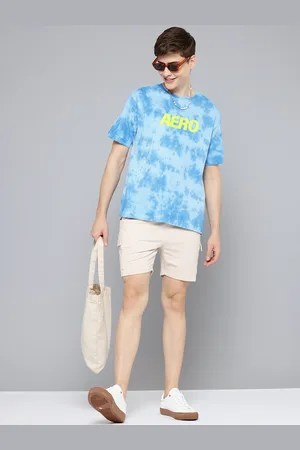 Aeropostale Men Dyed Pure Cotton Relaxed Fit T-shirt