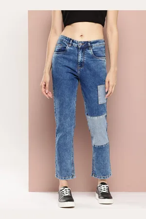 HARVARD Women Patch Detail Straight Fit Jeans