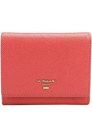 Da Milano Women Textured Leather Wrist Loop Two Fold Wallet