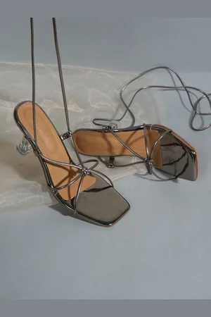 Scentra Textured Party Block Peep Toes