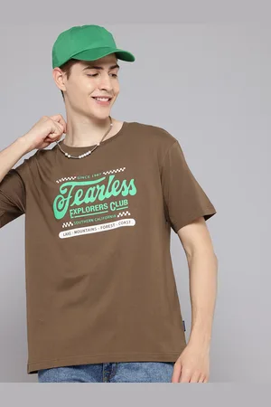 Aeropostale Men Typography Printed Drop-Shoulder Sleeves Pure Cotton Relaxed Fit T-shirt