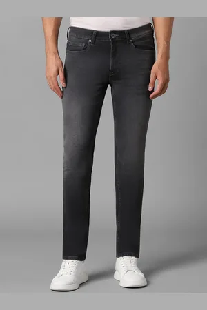 Louis Philippe Men Slim Fit Mid-Rise Heavy Fade Clean Look Jeans