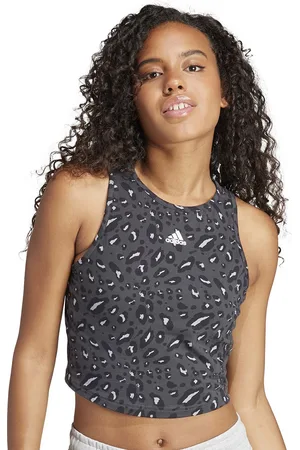 adidas ANML Animal Printed Sleeveless Crop Top