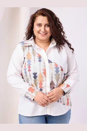 BAESD Women Standard abstract Opaque Printed Party Shirt