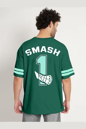 COMICSENSE My Hero Academia Anime Smash Printed Cotton Oversized Club Tshirt
