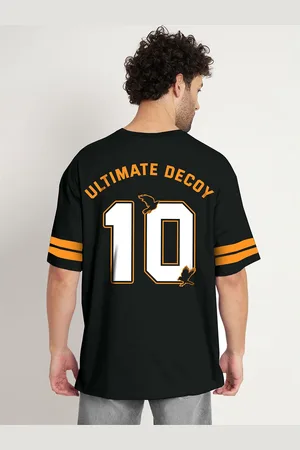 COMICSENSE Haikyuu Anime Karasuno 10 Printed Cotton Oversized Club Tshirt