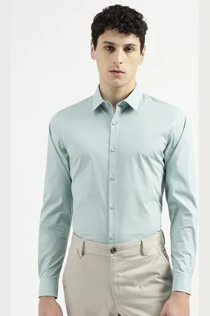 Benetton Men Cotton Slim Fit Opaque Formal Shirt