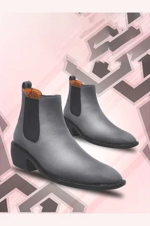 BXXY Men Textured Suede Chelsea Boots