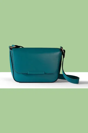 Accessorize Women PU Structured Sling Bag with Cut Work