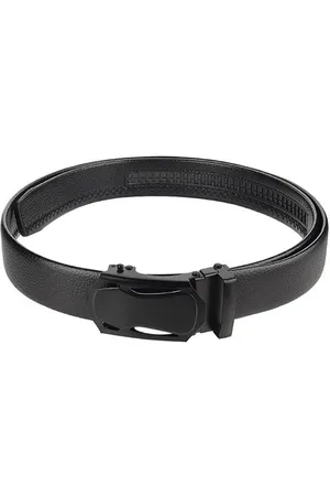 ZEVORA Men Solid Slider Buckle Closure Belt