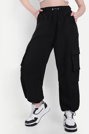 Broadstar Women Mid-Rise Baggy-Fit Joggers